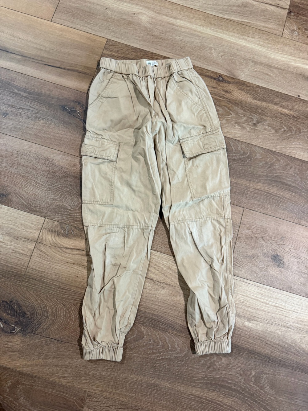 H&M Tan Cargo Jogger Pants